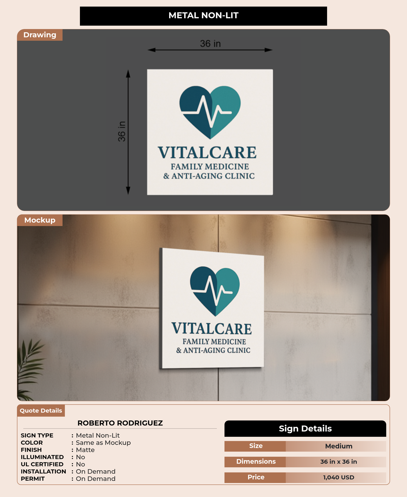 CUSTOM MOCKUP SIGN FOR Roberto Rodriguez