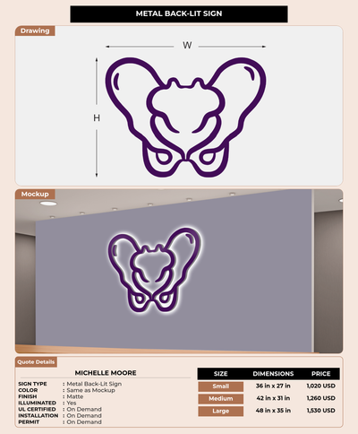CUSTOM MOCKUP SIGN FOR Michelle Moore