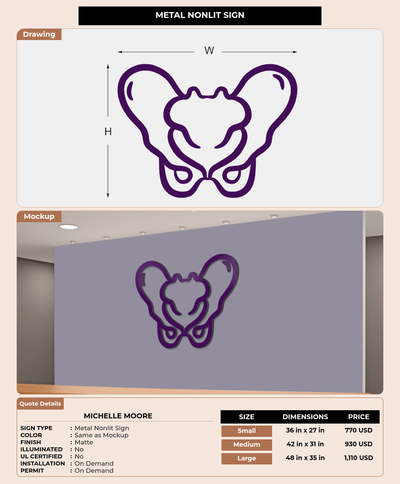 CUSTOM MOCKUP SIGN FOR Michelle Moore