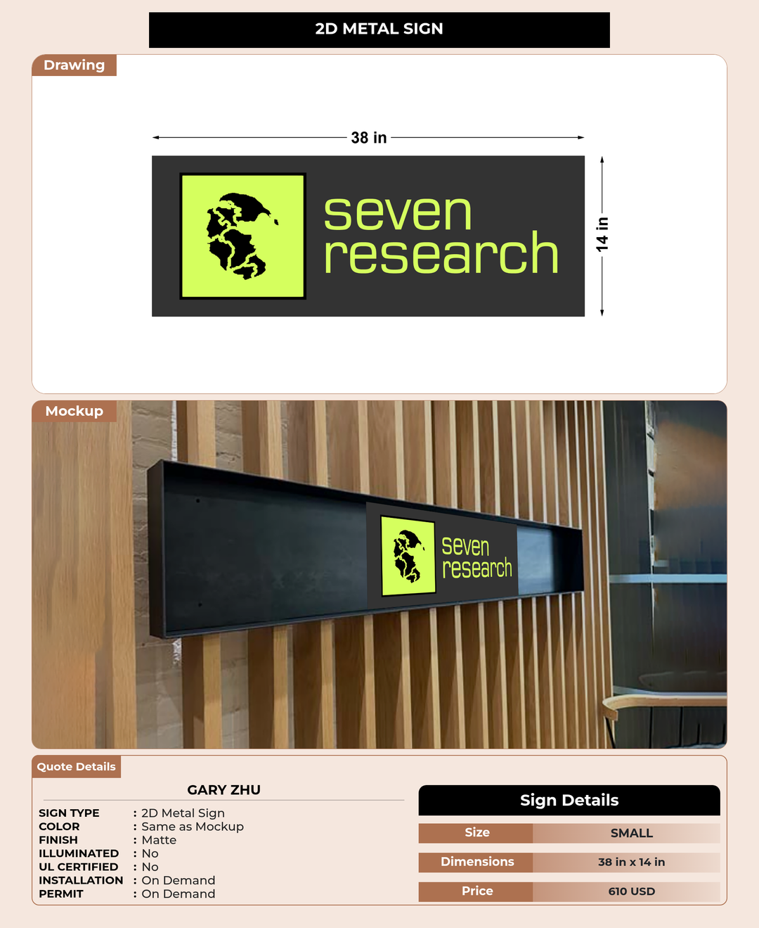 CUSTOM MOCKUP SIGN FOR Gary Zhu