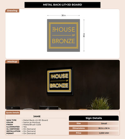 CUSTOM MOCKUP SIGN FOR Jamie