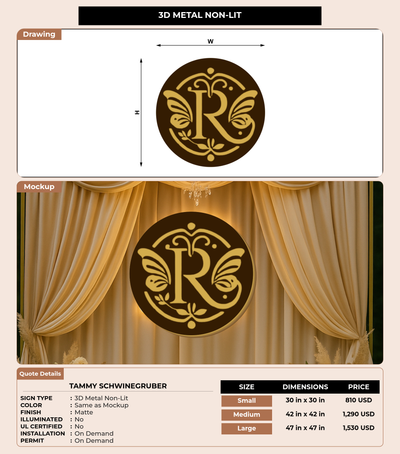 CUSTOM MOCKUP SIGN FOR Tammy Schwinegruber