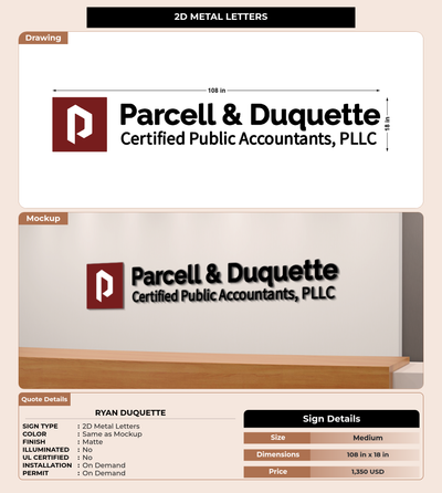 CUSTOM MOCKUP SIGN FOR Ryan Duquette