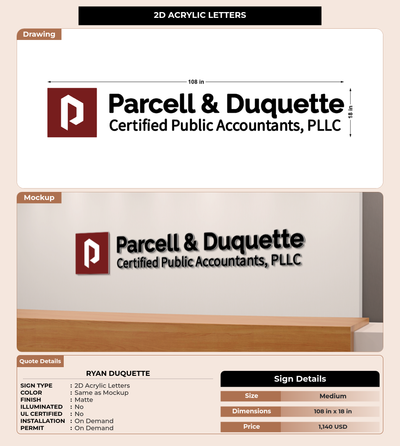 CUSTOM MOCKUP SIGN FOR Ryan Duquette