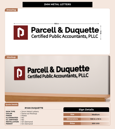 CUSTOM MOCKUP SIGN FOR Ryan Duquette