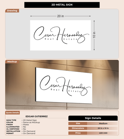 CUSTOM MOCKUP SIGN FOR Edgar Gutierrez
