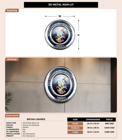 CUSTOM MOCKUP SIGN FOR Bryan Linares