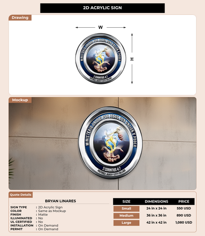 CUSTOM MOCKUP SIGN FOR Bryan Linares