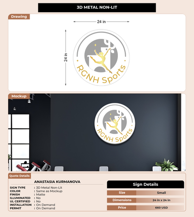 CUSTOM MOCKUP SIGN FOR Anastasia Kurmanova