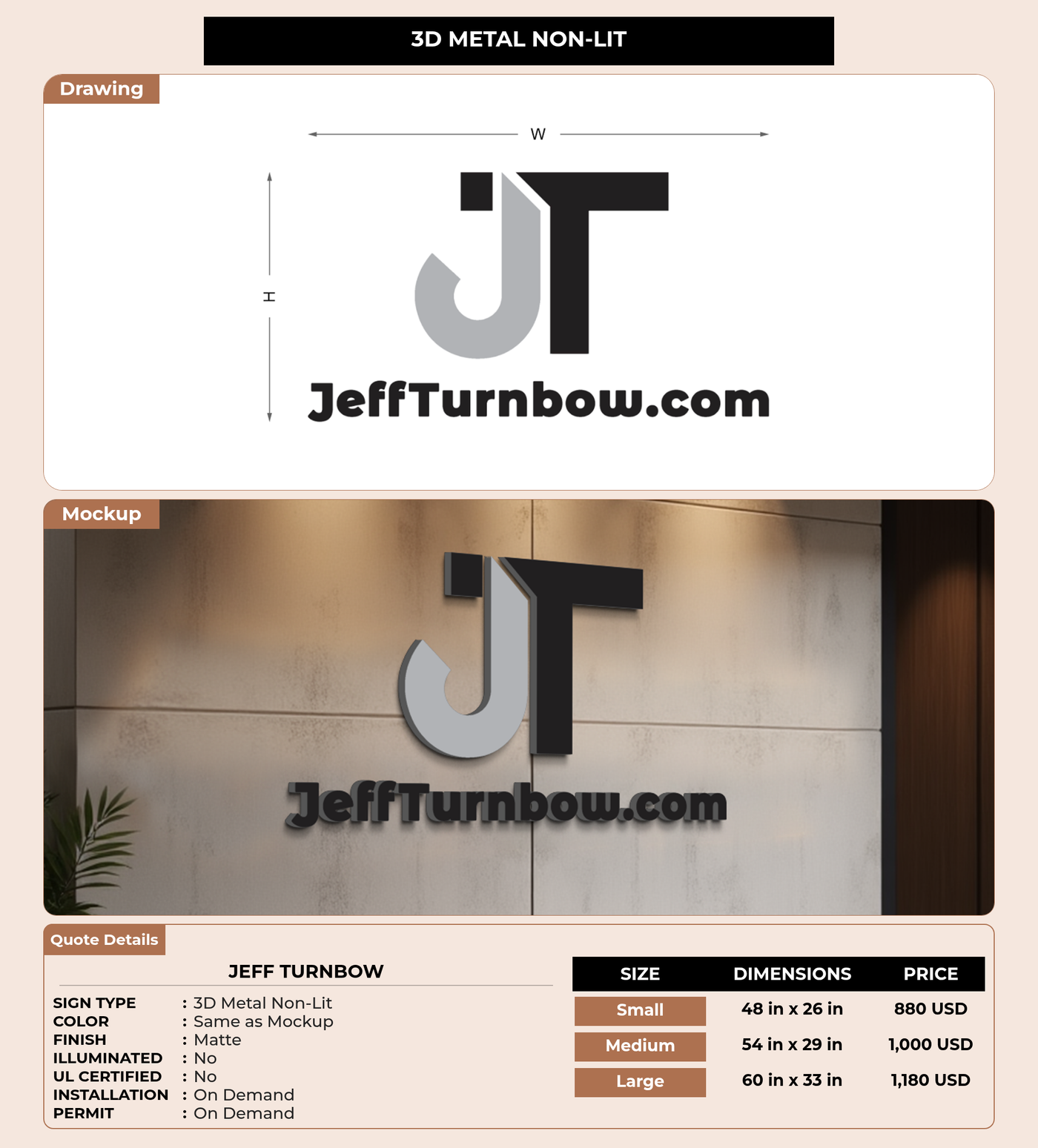 CUSTOM MOCKUP SIGN FOR Jeff Turnbow