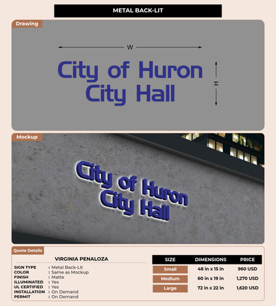 CUSTOM MOCKUP SIGN FOR Virginia Penaloza
