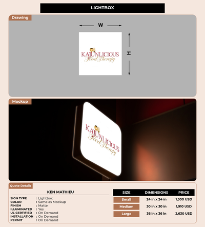 CUSTOM MOCKUP SIGN FOR Ken Mathieu