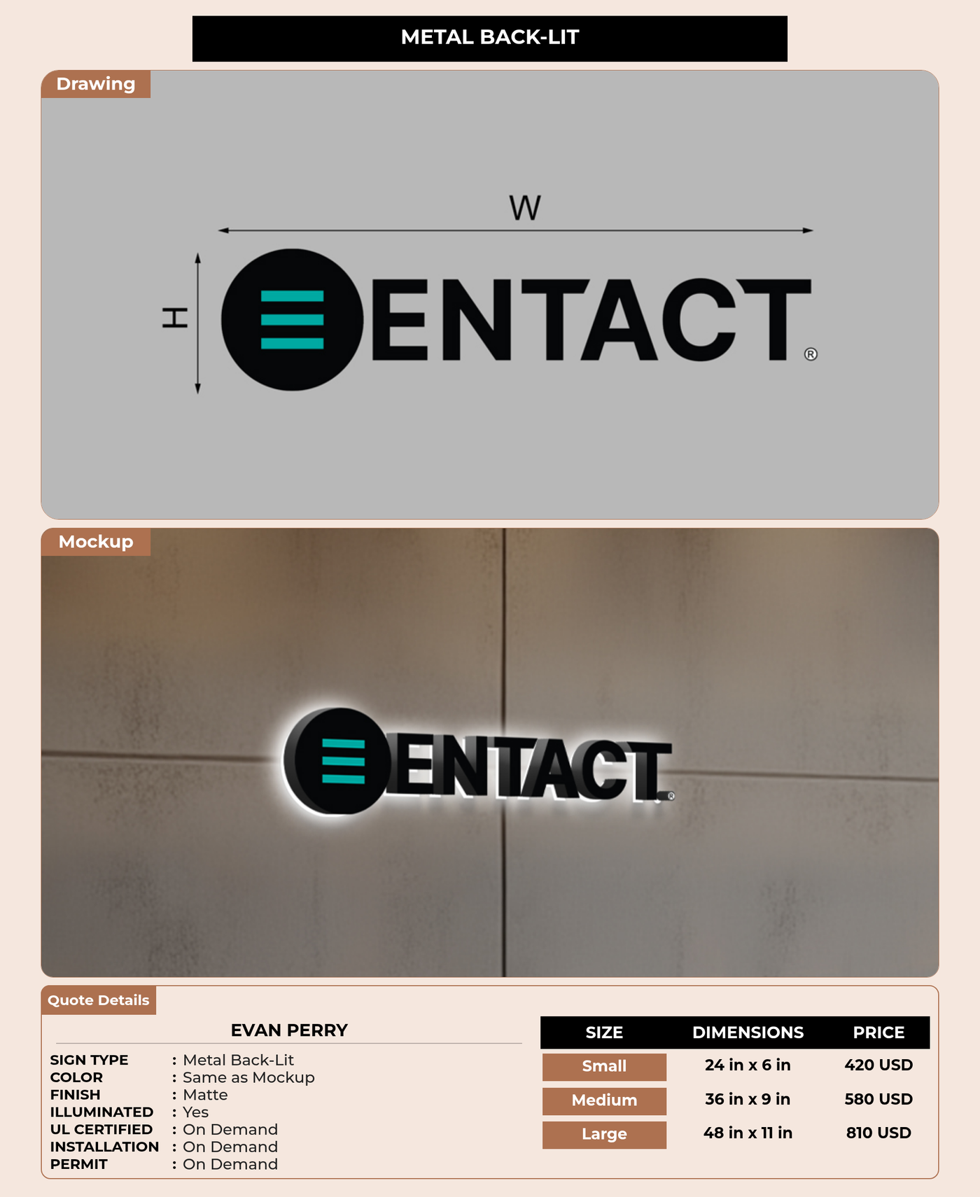 CUSTOM MOCKUP SIGN FOR Evan Perry