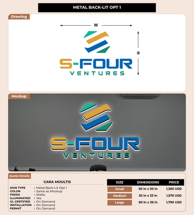CUSTOM MOCKUP SIGN FOR Cara Moultis