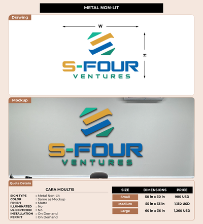 CUSTOM MOCKUP SIGN FOR Cara Moultis