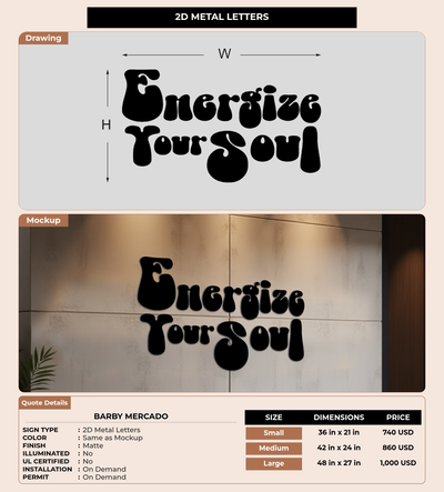 CUSTOM MOCKUP SIGN FOR Barby Mercado