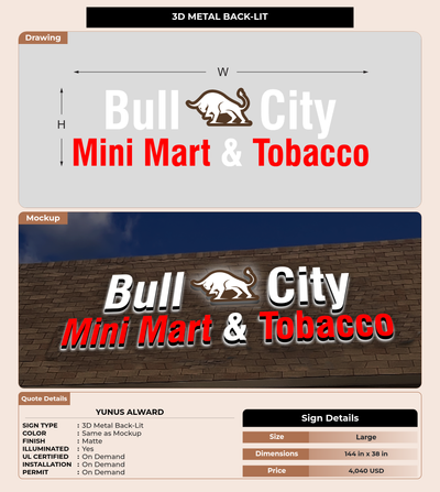 CUSTOM MOCKUP SIGN FOR Yunus Alward