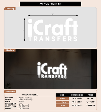 CUSTOM MOCKUP SIGN FOR Kyle Catinella