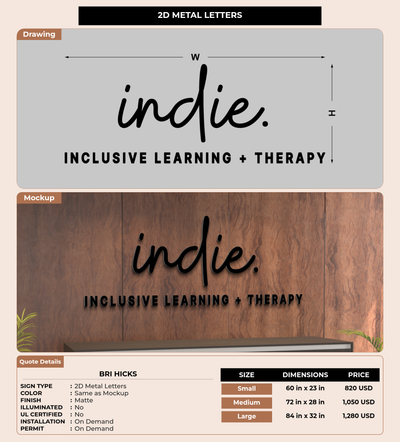 CUSTOM MOCKUP SIGN FOR Bri Hicks