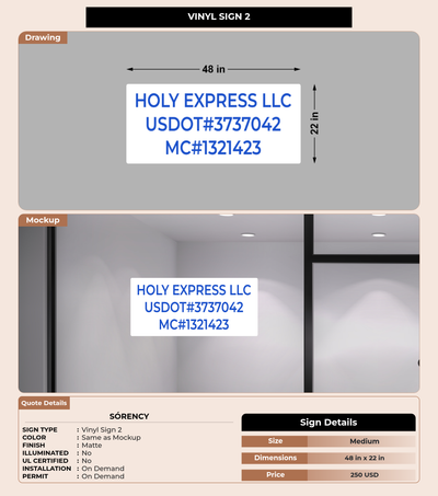 CUSTOM MOCKUP SIGN FOR Sórency