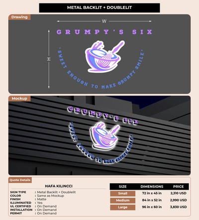 CUSTOM MOCKUP SIGN FOR Hafa Kilincci