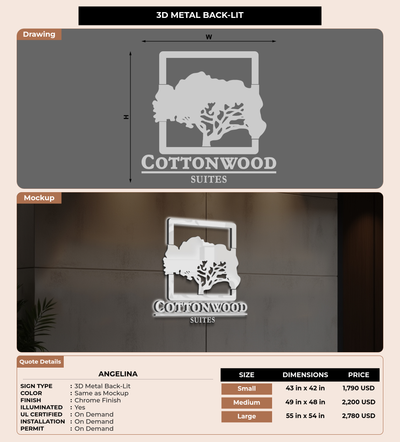 CUSTOM MOCKUP SIGN FOR Angelina