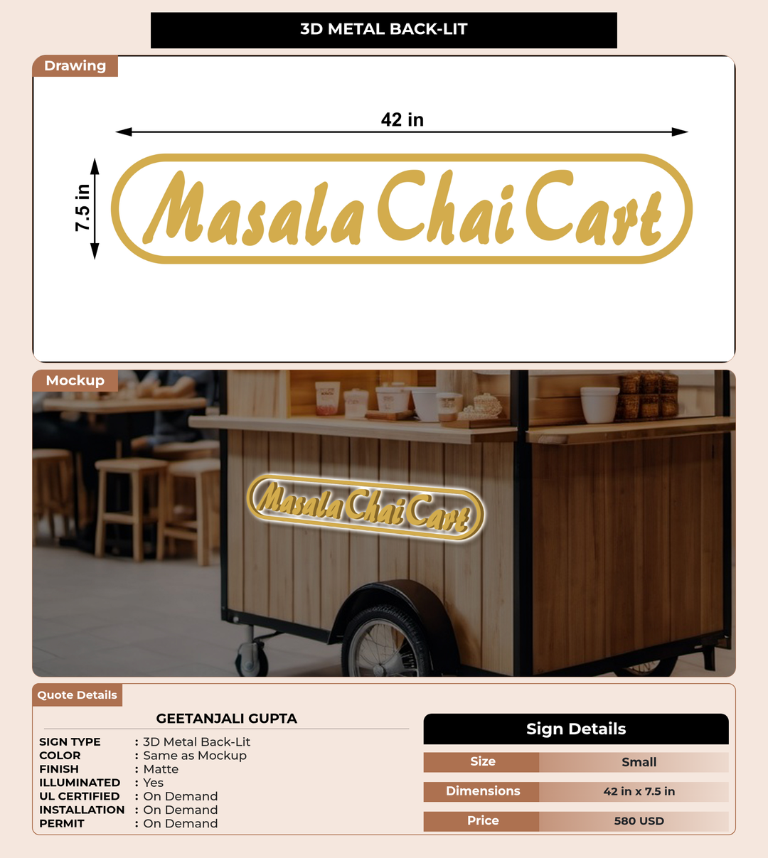 CUSTOM MOCKUP SIGN FOR Geetanjali Gupta