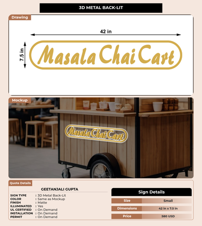 CUSTOM MOCKUP SIGN FOR Geetanjali Gupta