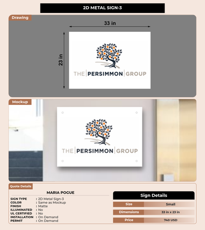 CUSTOM MOCKUP SIGN FOR Maria Pogue