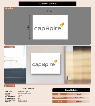 CUSTOM MOCKUP SIGN FOR Maria Pogue