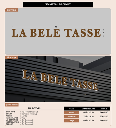 CUSTOM MOCKUP SIGN FOR Pia Bozyel