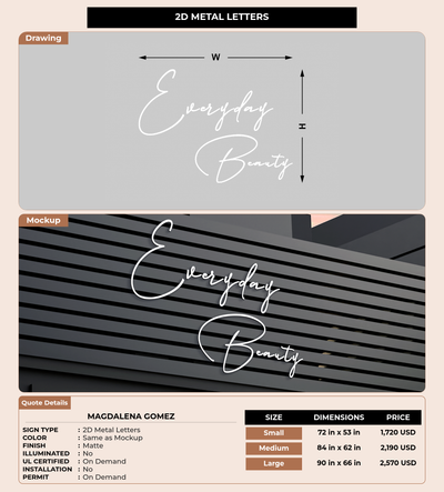 CUSTOM MOCKUP SIGN FOR Magdalena Gomez