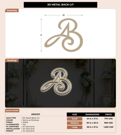 CUSTOM MOCKUP SIGN FOR Ashley