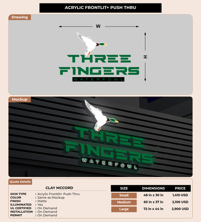 CUSTOM MOCKUP SIGN FOR Clay McCord