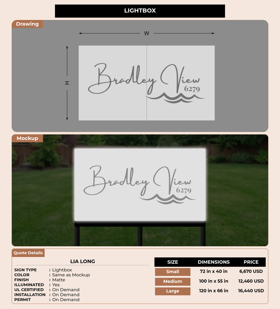 CUSTOM MOCKUP SIGN FOR Lia Long