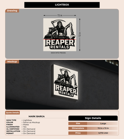 CUSTOM MOCKUP SIGN FOR Mark Barga