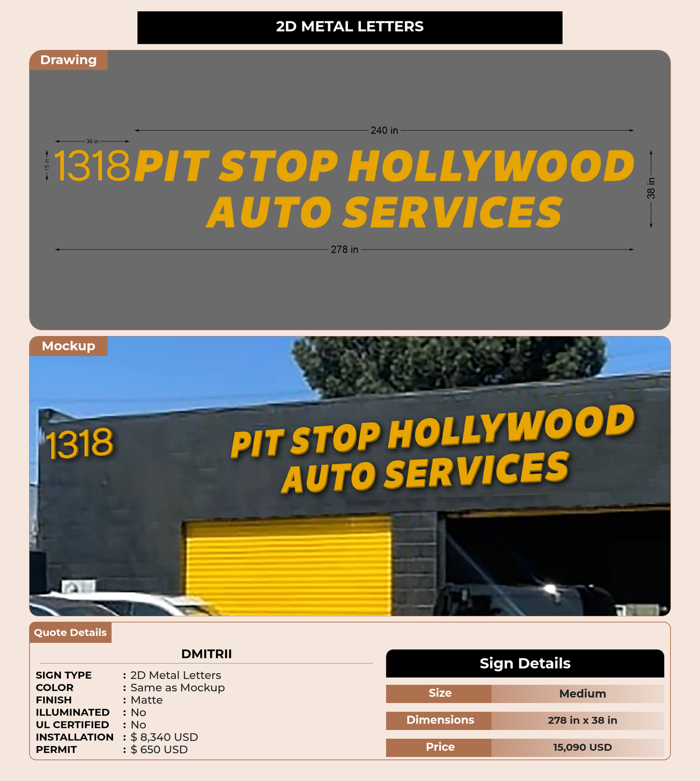 CUSTOM MOCKUP SIGN FOR Dmitrii