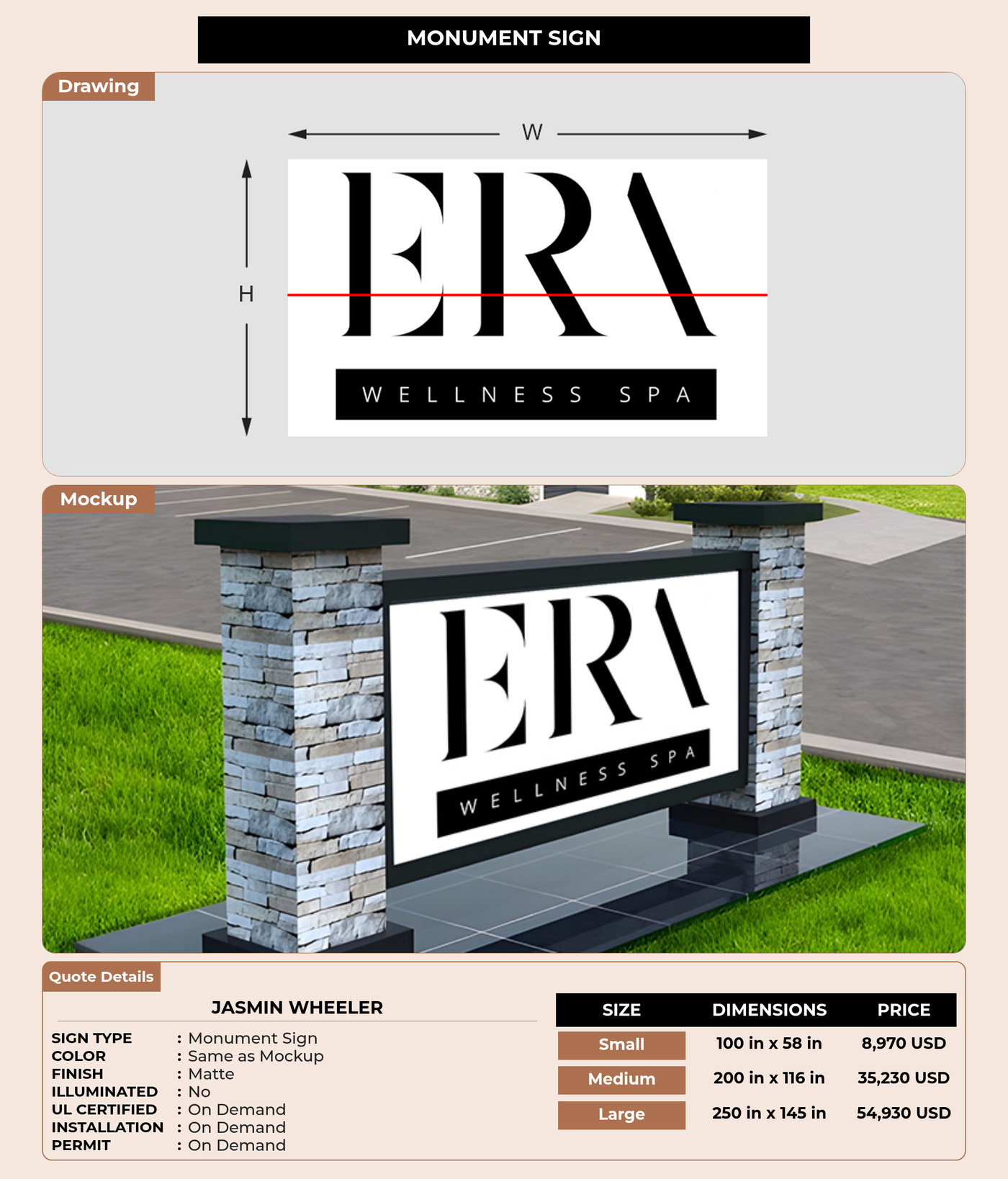 CUSTOM MOCKUP SIGN FOR Jasmin Wheeler