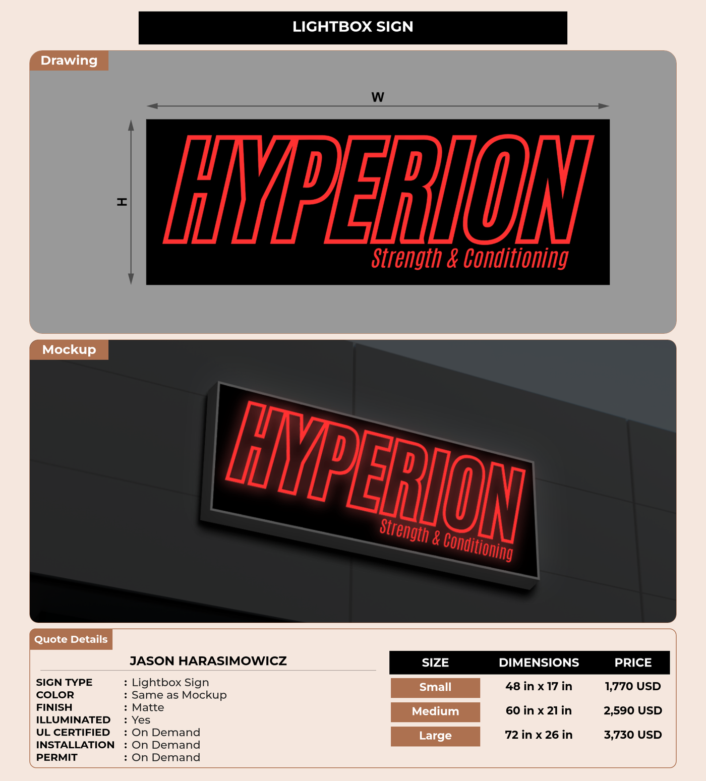 CUSTOM MOCKUP SIGN FOR Jason harasimowicz