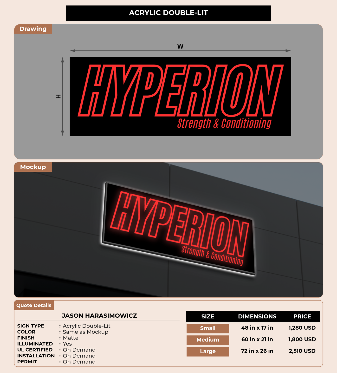 CUSTOM MOCKUP SIGN FOR Jason harasimowicz