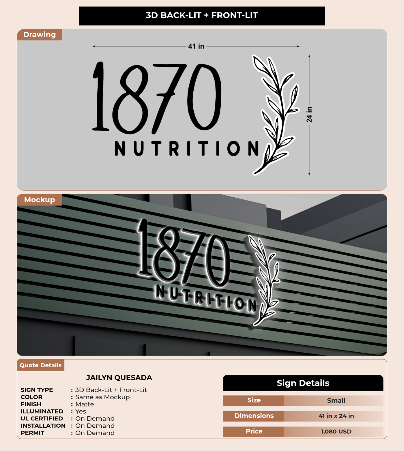 CUSTOM MOCKUP SIGN FOR Jailyn Quesada