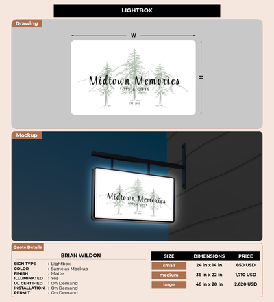 CUSTOM MOCKUP SIGN FOR Brian Wildon