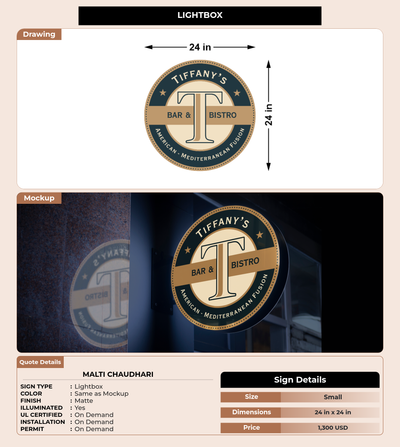 CUSTOM MOCKUP SIGN FOR Malti Chaudhari