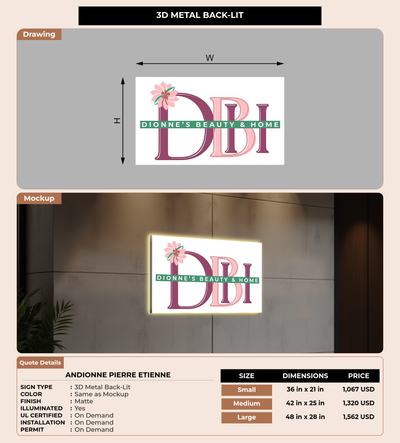 CUSTOM MOCKUP SIGN FOR Andionne Pierre Etienne