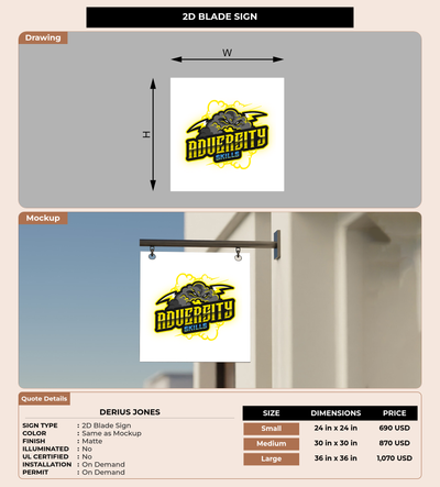 CUSTOM MOCKUP SIGN FOR Derius jones