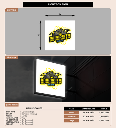CUSTOM MOCKUP SIGN FOR Derius jones