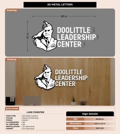 CUSTOM MOCKUP SIGN FOR Luke Forister
