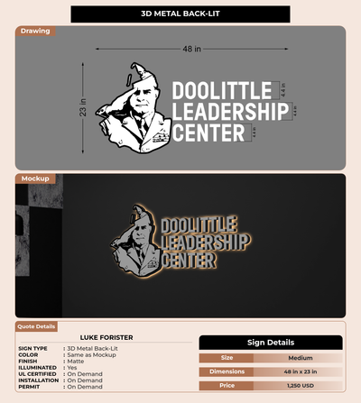 CUSTOM MOCKUP SIGN FOR Luke Forister
