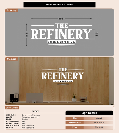 CUSTOM MOCKUP SIGN FOR kathy