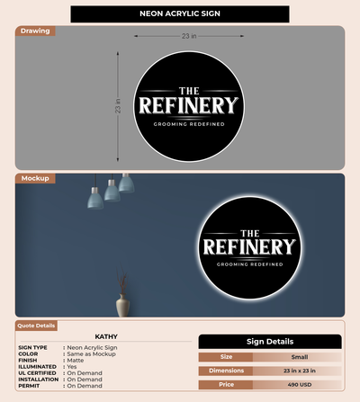 CUSTOM MOCKUP SIGN FOR kathy